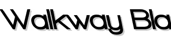 Walkway-Black-Revoblique font